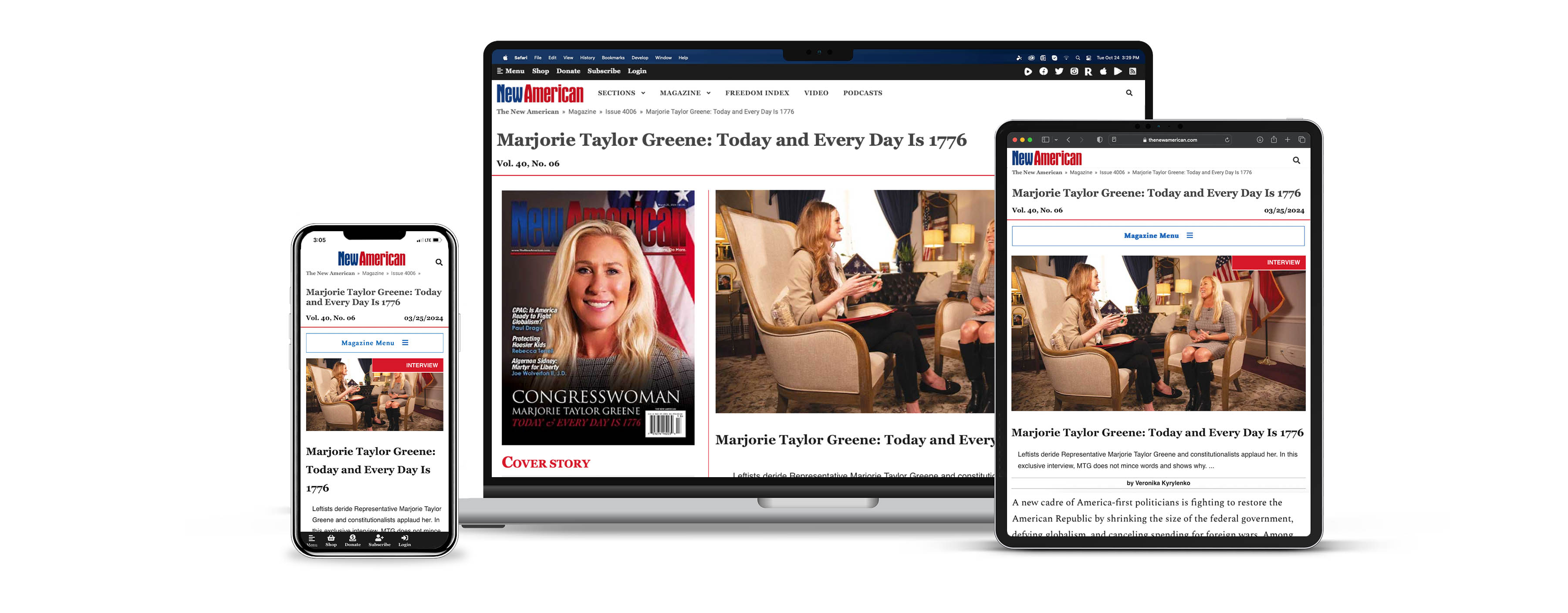 The New American Digital Subscription